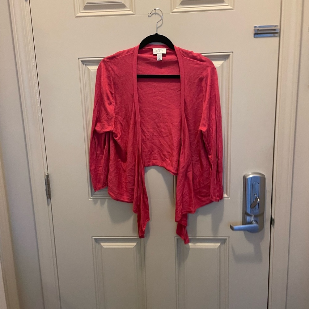 Loft mango open cardigan summer sweater